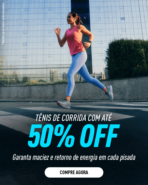 TÊNIS DE CORRIDA COM ATÉ 50% OFF