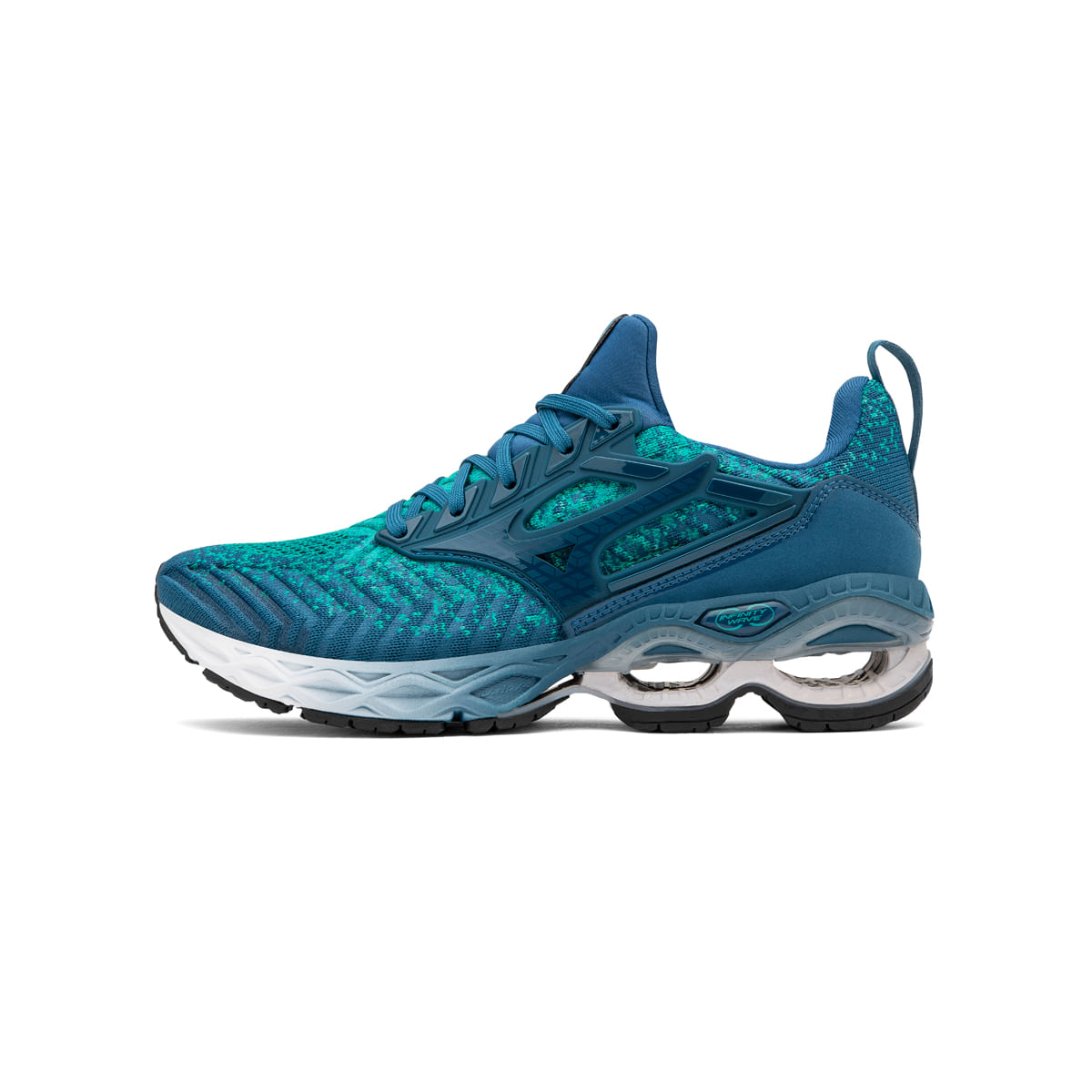 tênis mizuno wave creation waveknit 2 azul