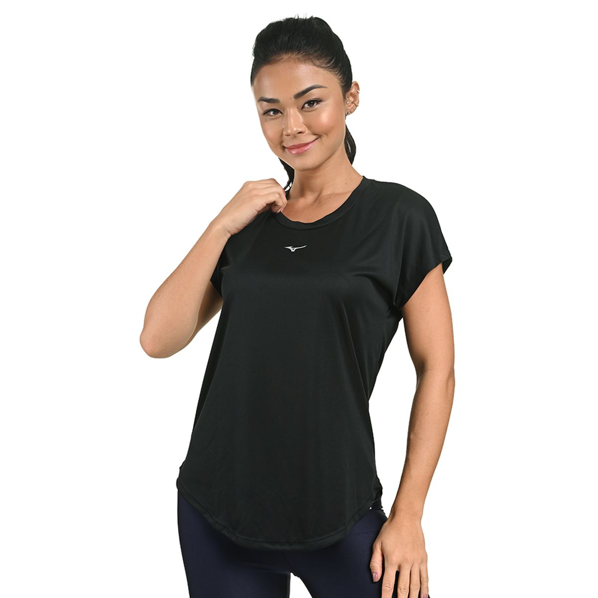 Camiseta de Corrida Feminina Mizuno Spark New M Preto