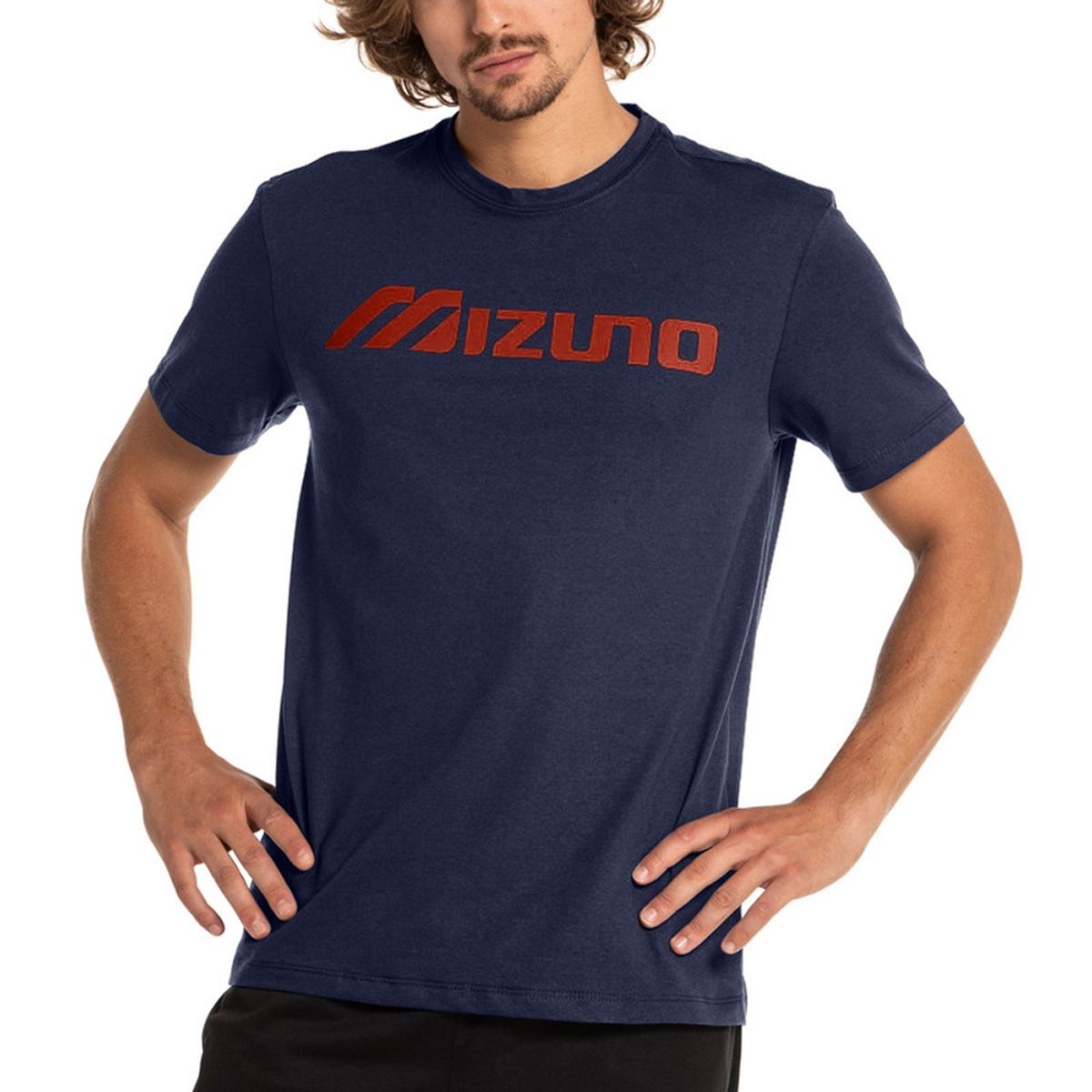 Camiseta Casual Masculina Mizuno Big Logo M Azul