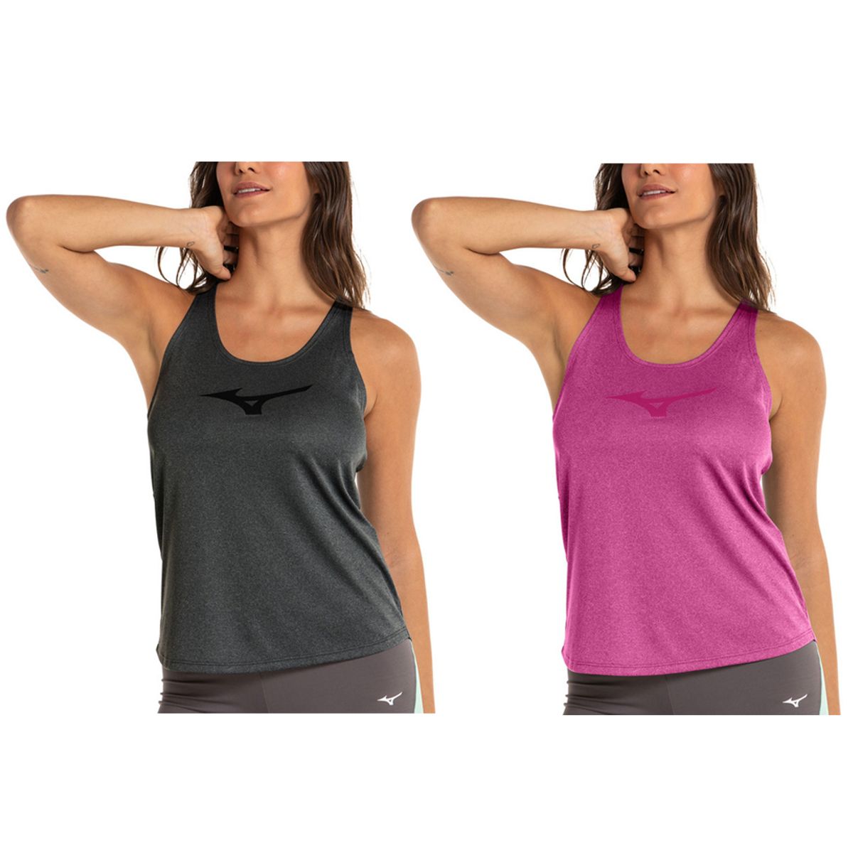 Kit 2 Regata de Corrida Feminina Mizuno Spark Menor preço em Kit 2 Regata de Corrida Feminina Mizuno Spark