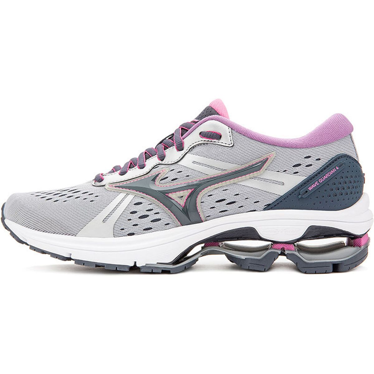Tênis de Corrida Mizuno Wave Guardian 4 37 Cinza