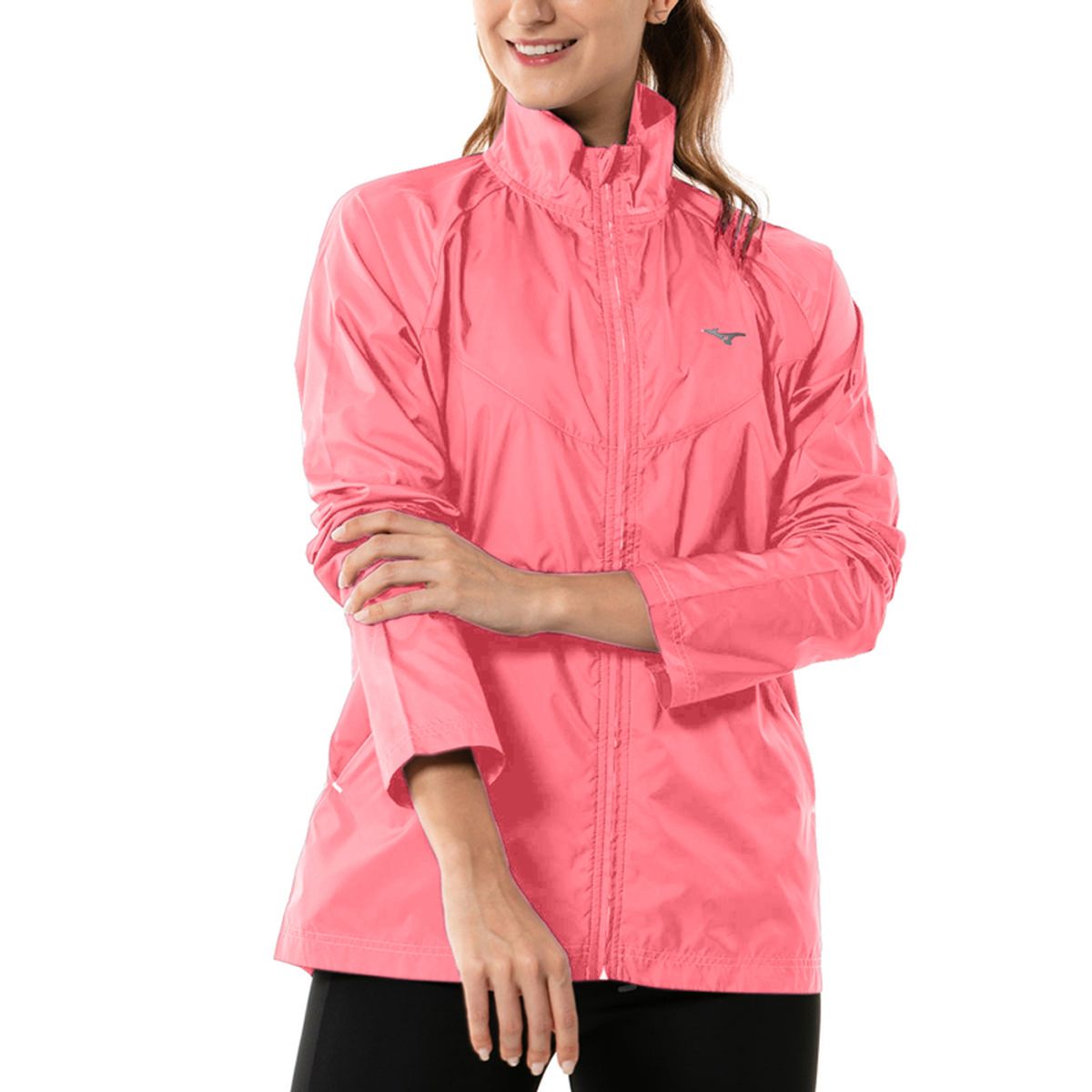 Jaqueta de Corrida Feminina Mizuno Focus P Laranja