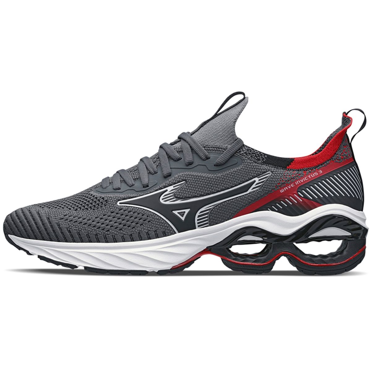 Tênis de Corrida Mizuno Wave Invictus 3 43 Cinza