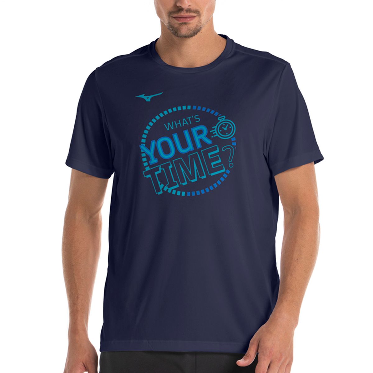 Camiseta de Treino Masculina Mizuno Fitwear Stamp G Azul