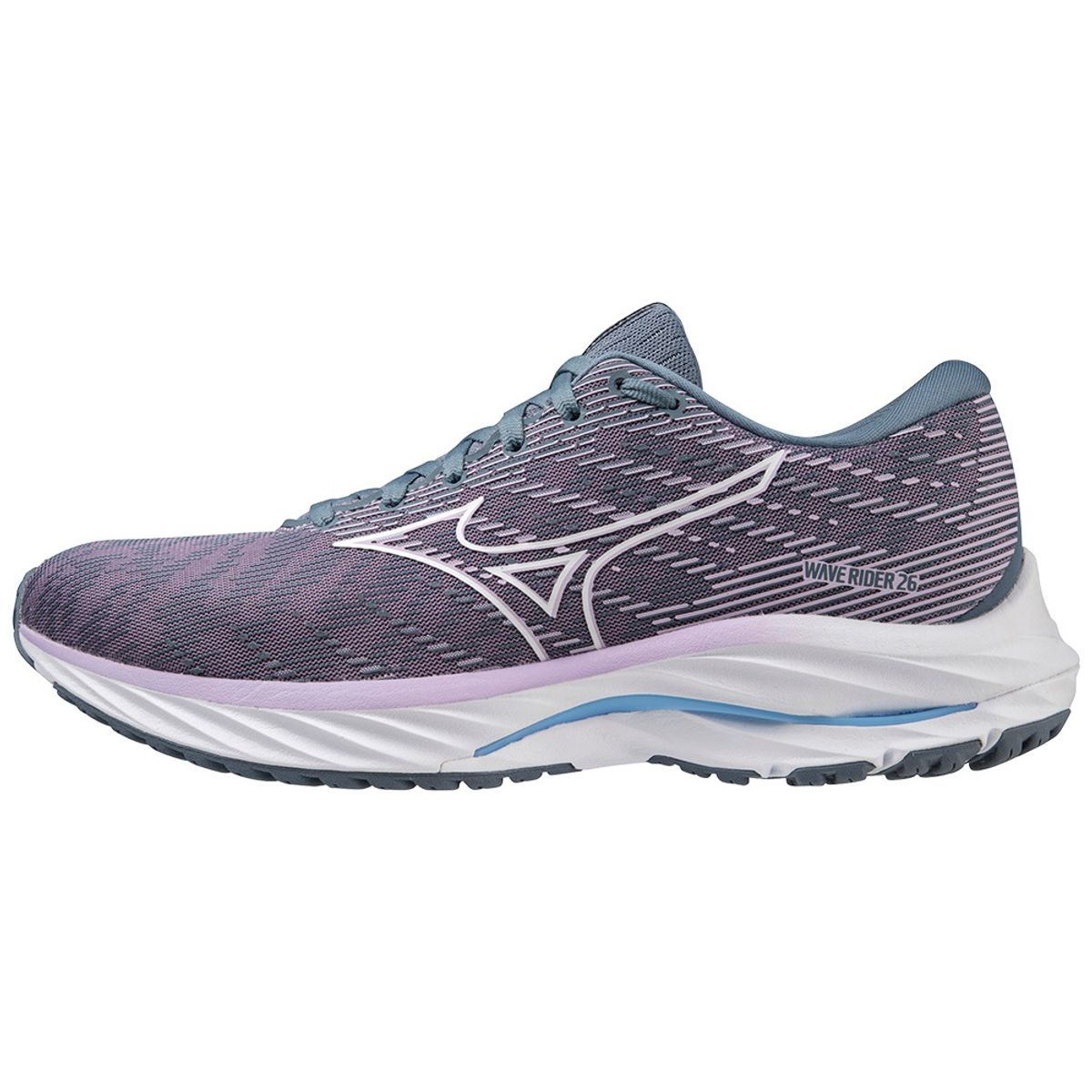 Tênis de Corrida Feminino Mizuno Wave Rider 26 34 Roxo