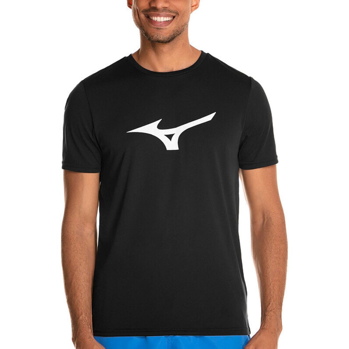 Camiseta de Corrida Masculina Mizuno Run Spark Big Logo