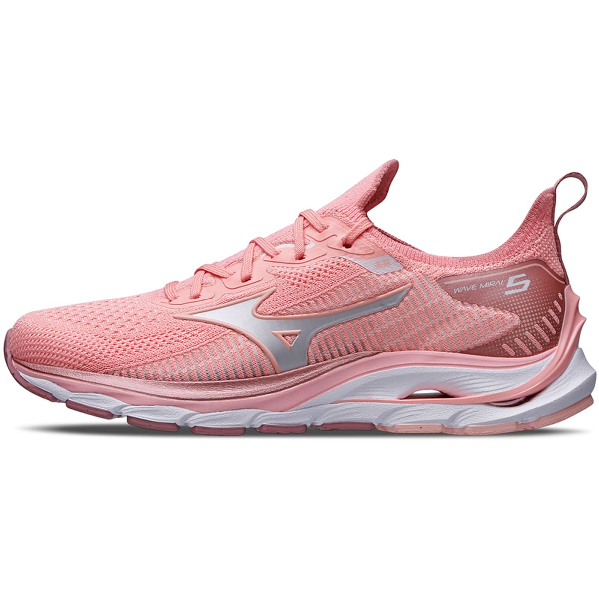 Tênis de Corrida Feminino Mizuno Wave Mirai 5 34 Rosa