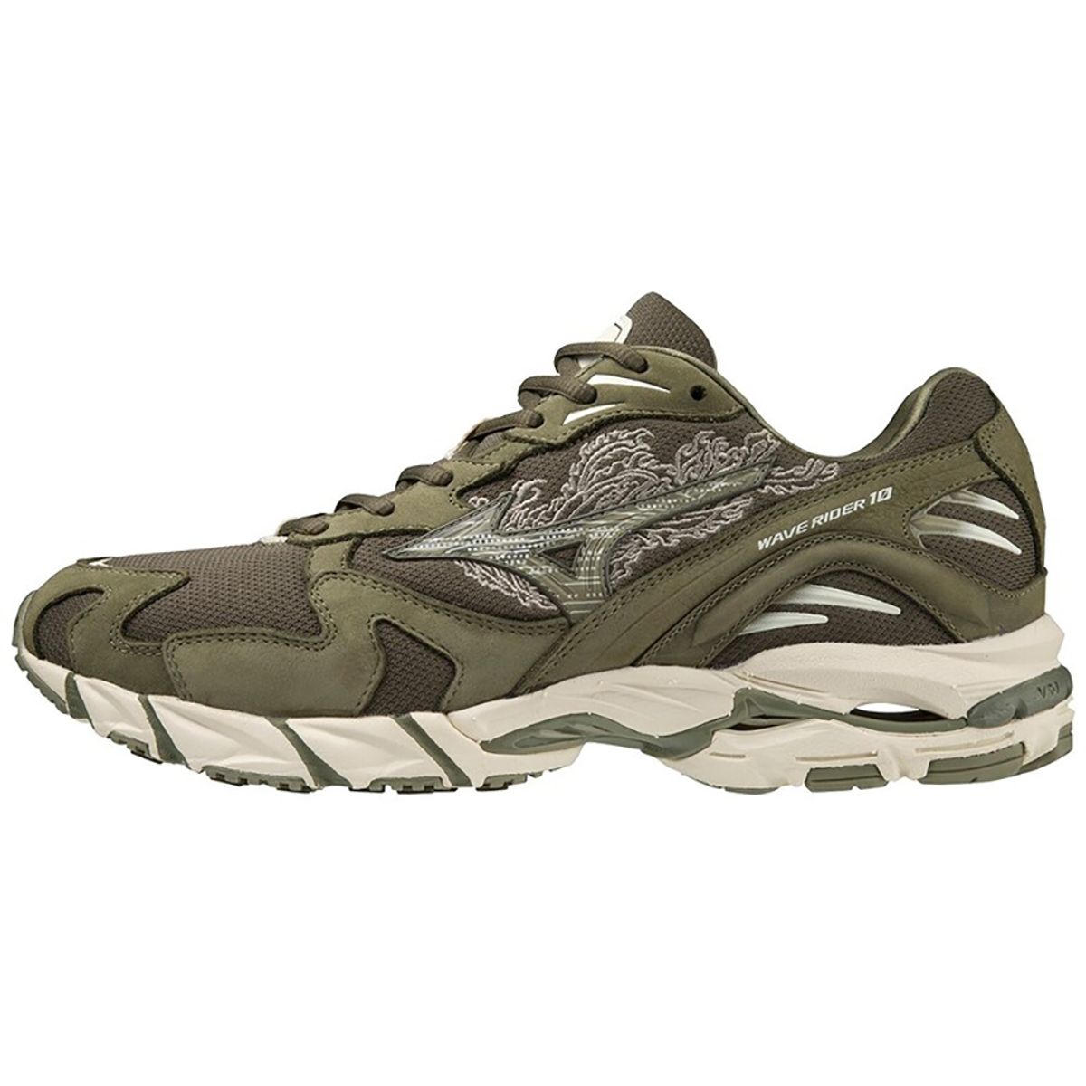 Tênis Mizuno Wave Rider 10 x Maharishi 41 Verde