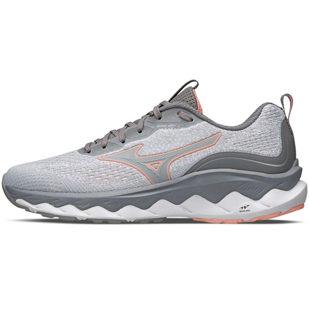 Tênis de Corrida Mizuno Wave Way 3 34 Cinza