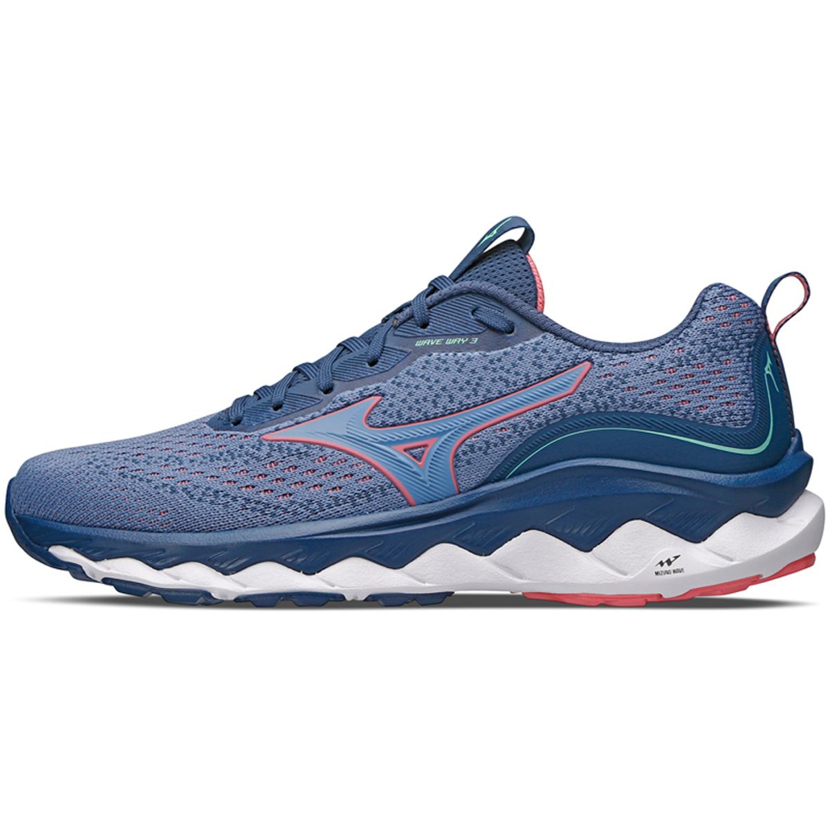 Tênis de Corrida Mizuno Wave Way 3 35 Azul