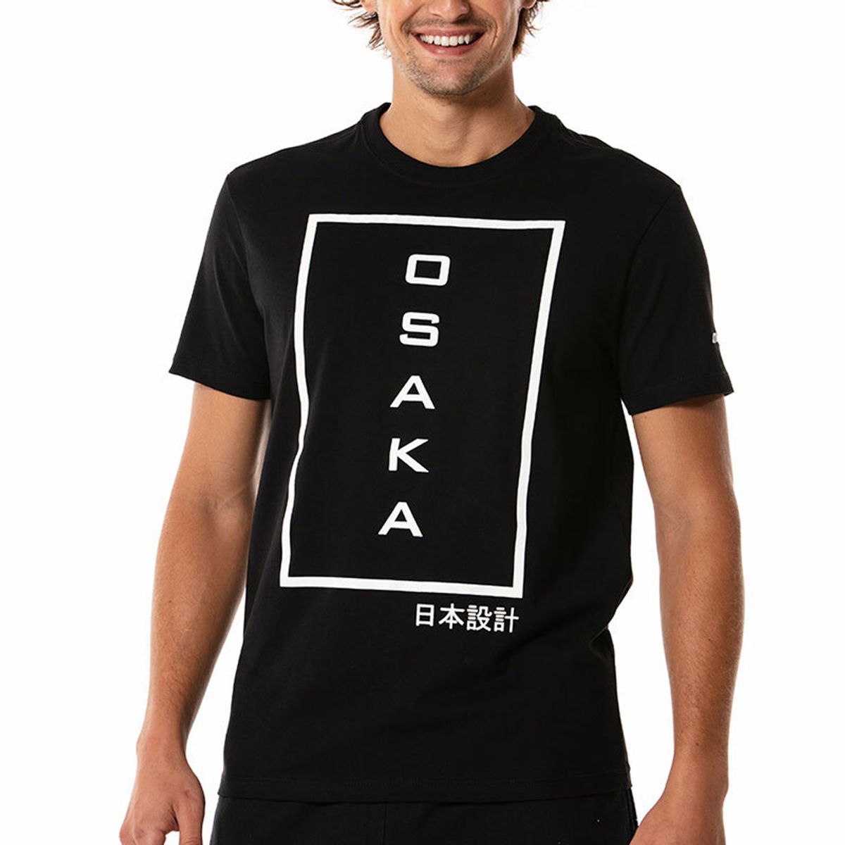Camiseta de Treino Masculina Mizuno Osaka 2 GG Preto