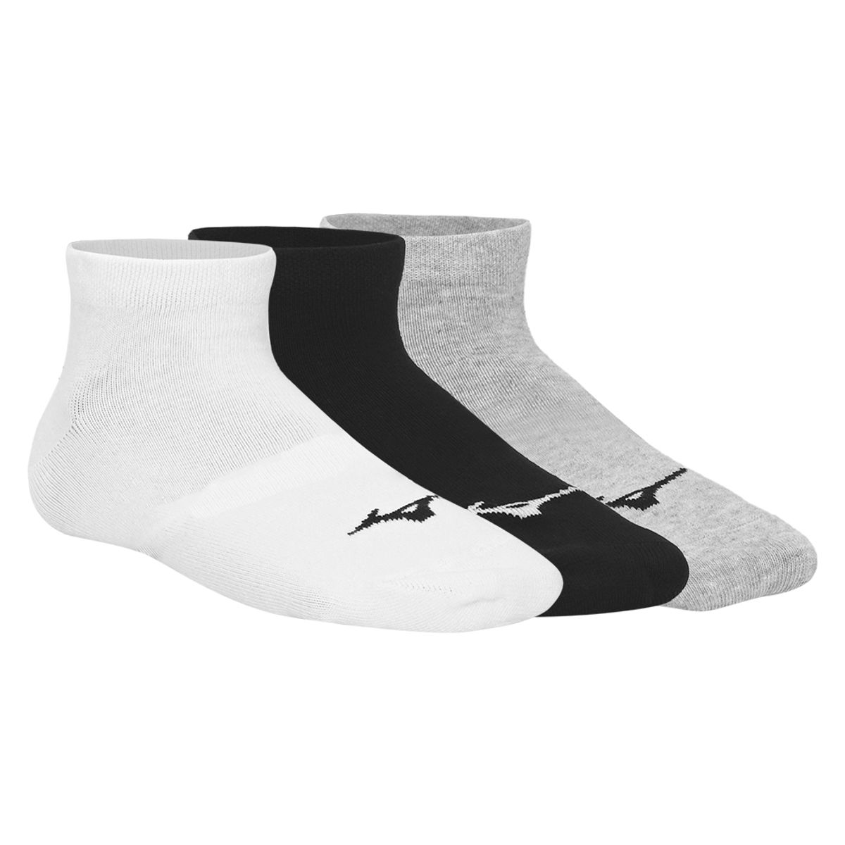 Meia Unissex Mizuno Basic Sem Cano - Pacote com 3 pares 43-45 Branco