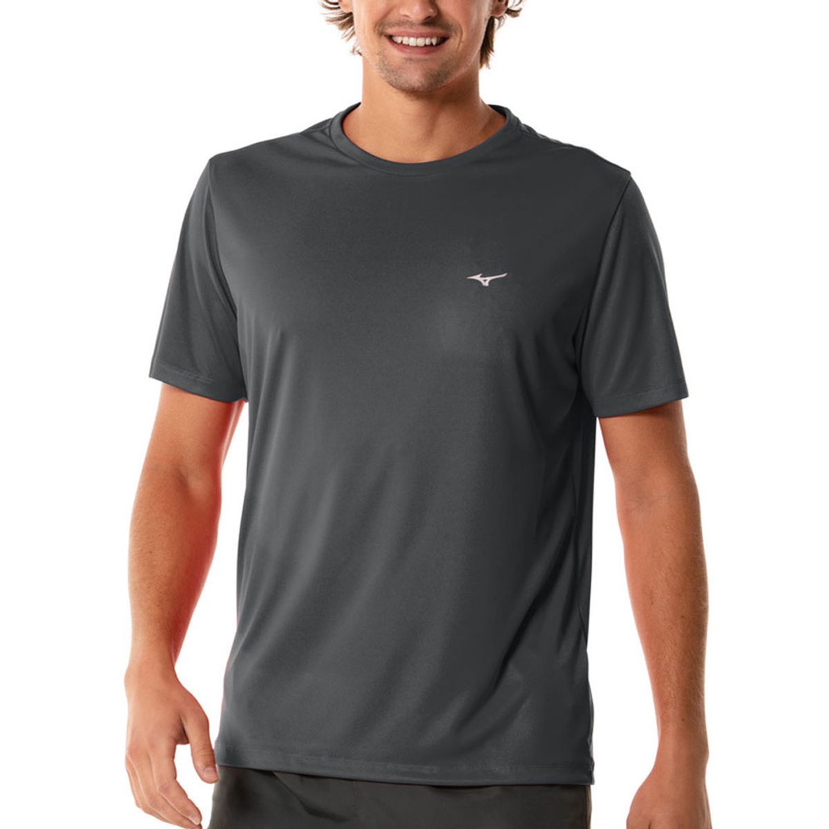 Camiseta de Treino Masculina Mizuno Energy G Cinza