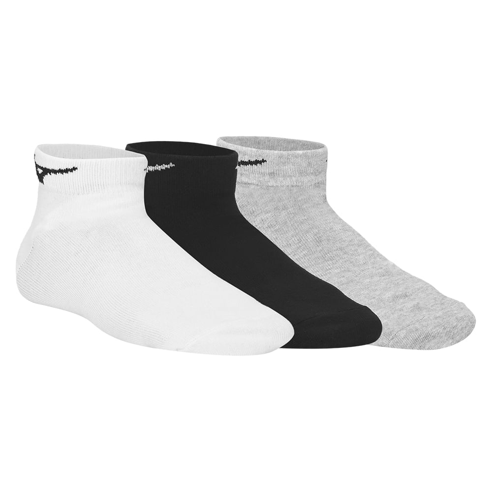 Kit Meia Cano Baixo Mizuno Basic - Pacote com 3 pares