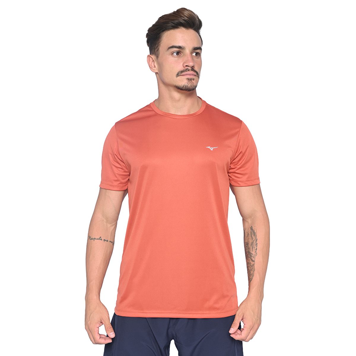 Camiseta de Treino Masculina Mizuno Energy P Laranja