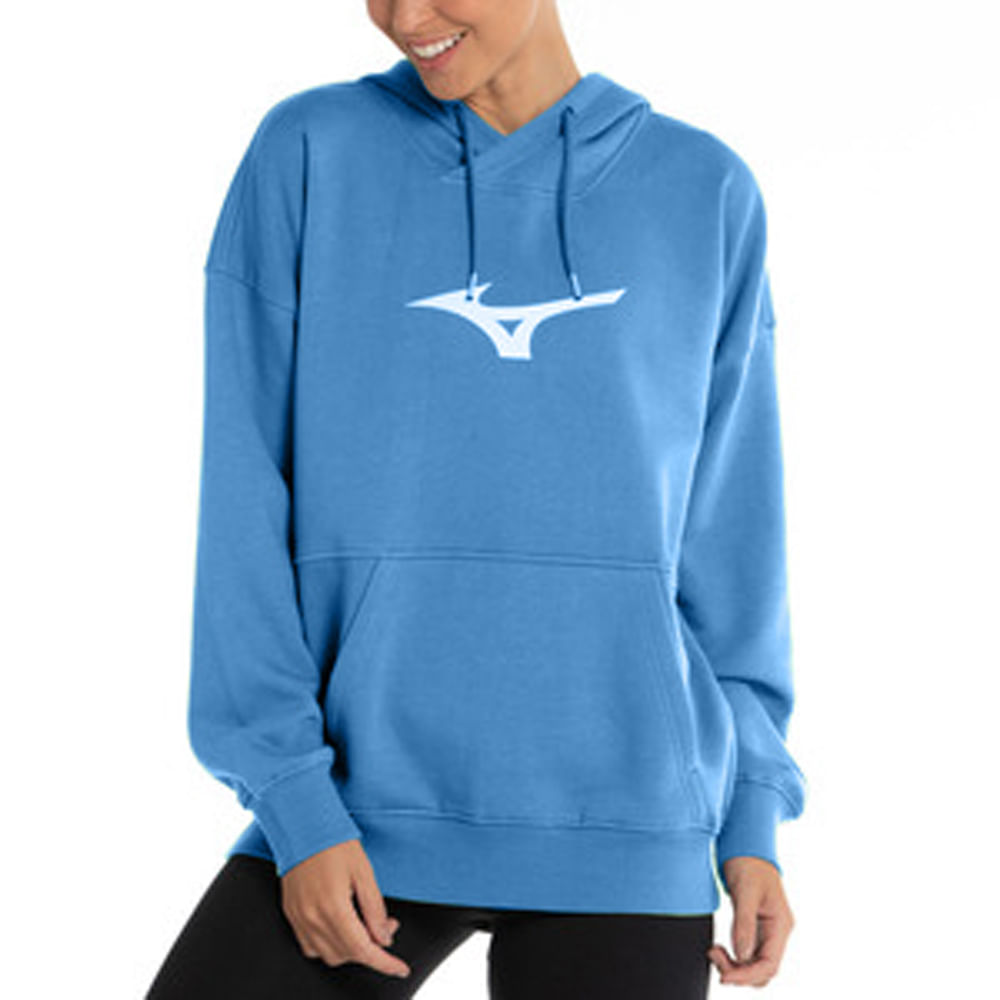 Moletom Canguru Feminino Mizuno Big Logo