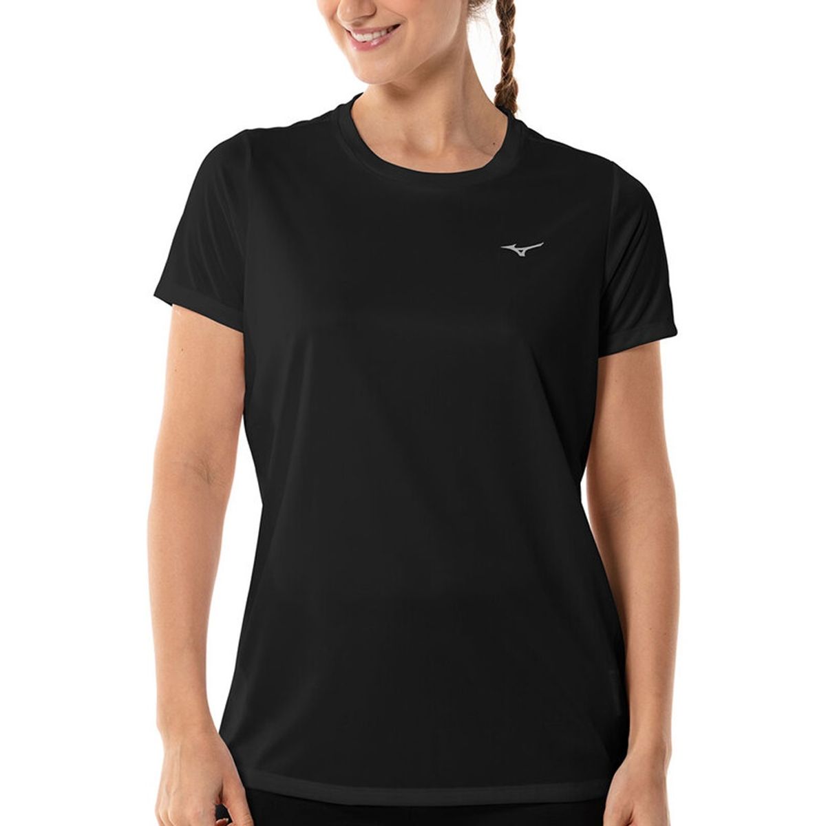 Camiseta de Treino Feminina Mizuno Energy G Preto