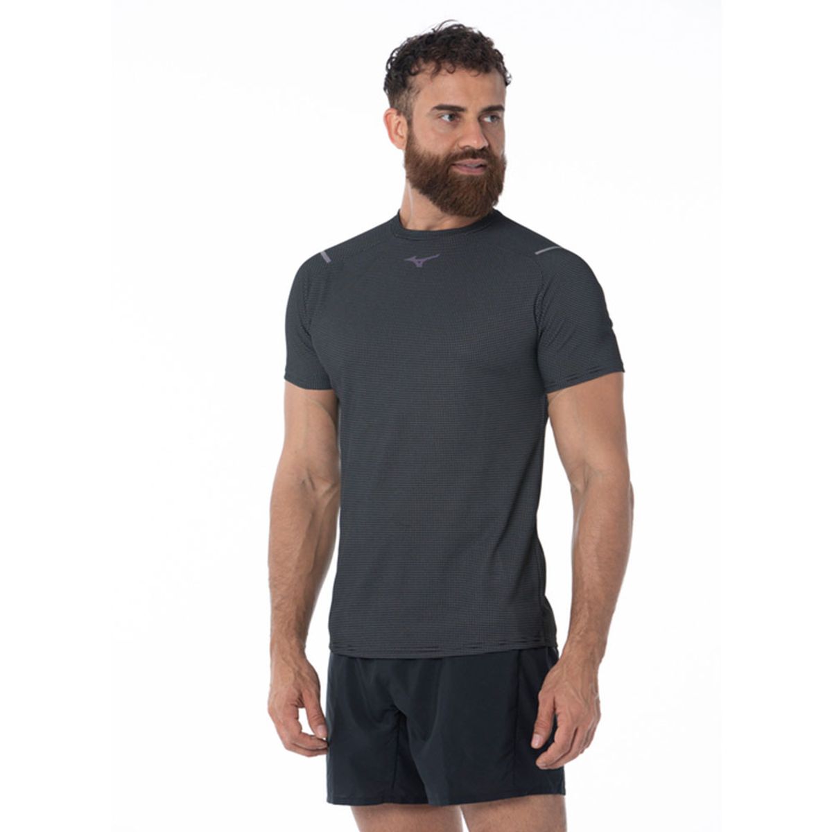 Camiseta de Treino Masculina Mizuno Dryaeroflow M Preto