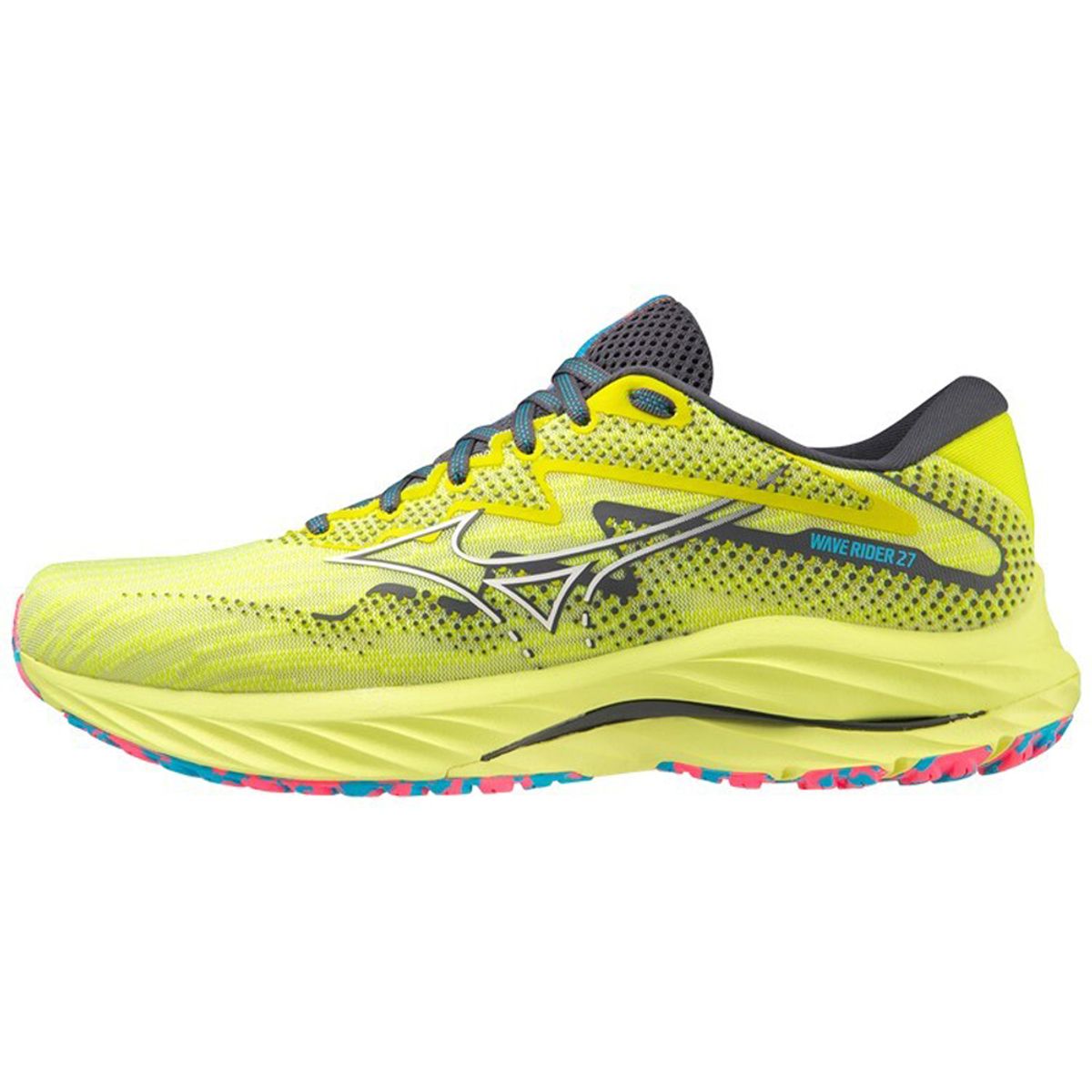 Tênis Masculino Mizuno Wave Rider 27 39 Amarelo