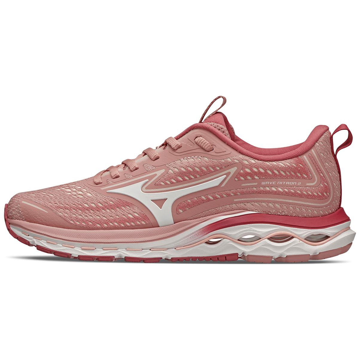 Tênis de Corrida Mizuno Wave Nitron 2 35 Rosa