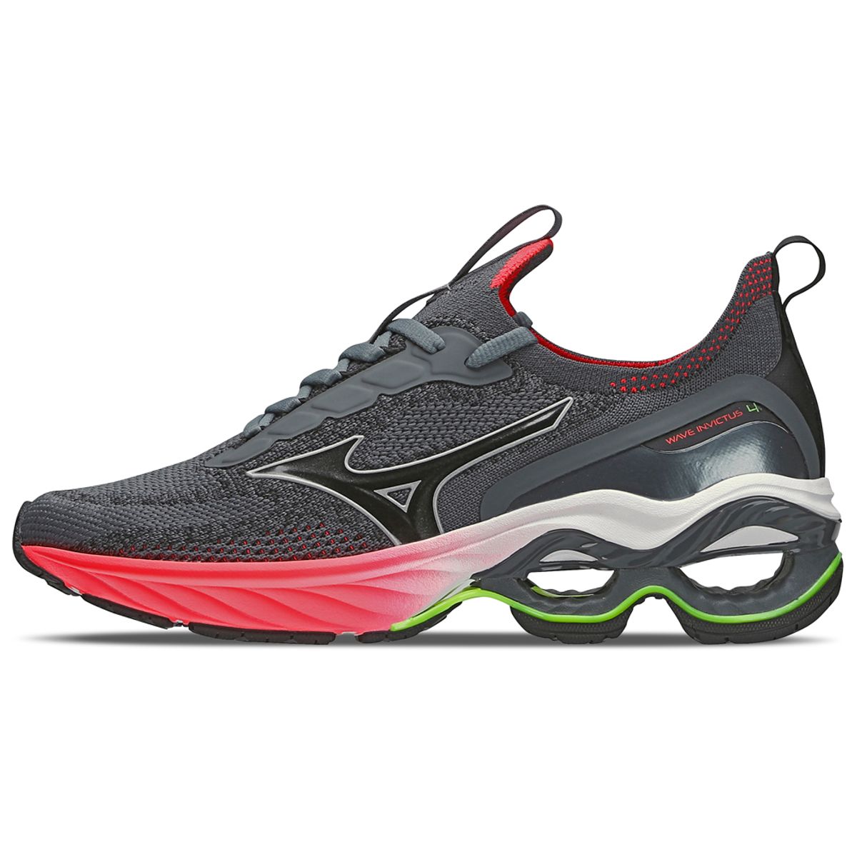 Tênis de Corrida Feminino Mizuno Wave Invictus 4 34 Cinza