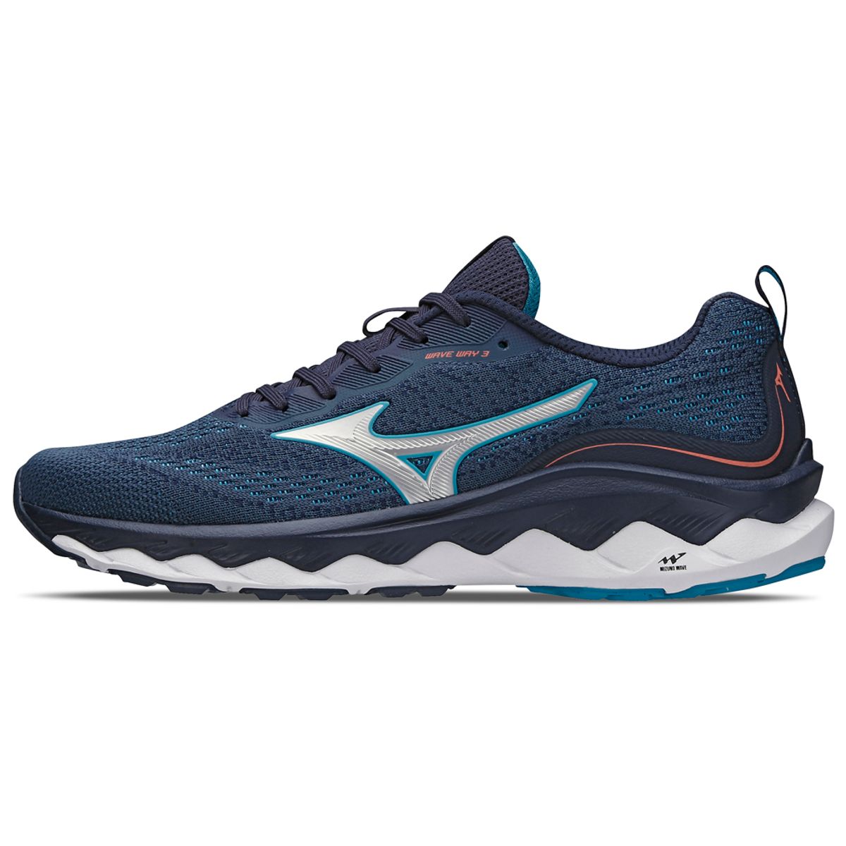 Tênis de Corrida Mizuno Wave Way 3 38 Azul
