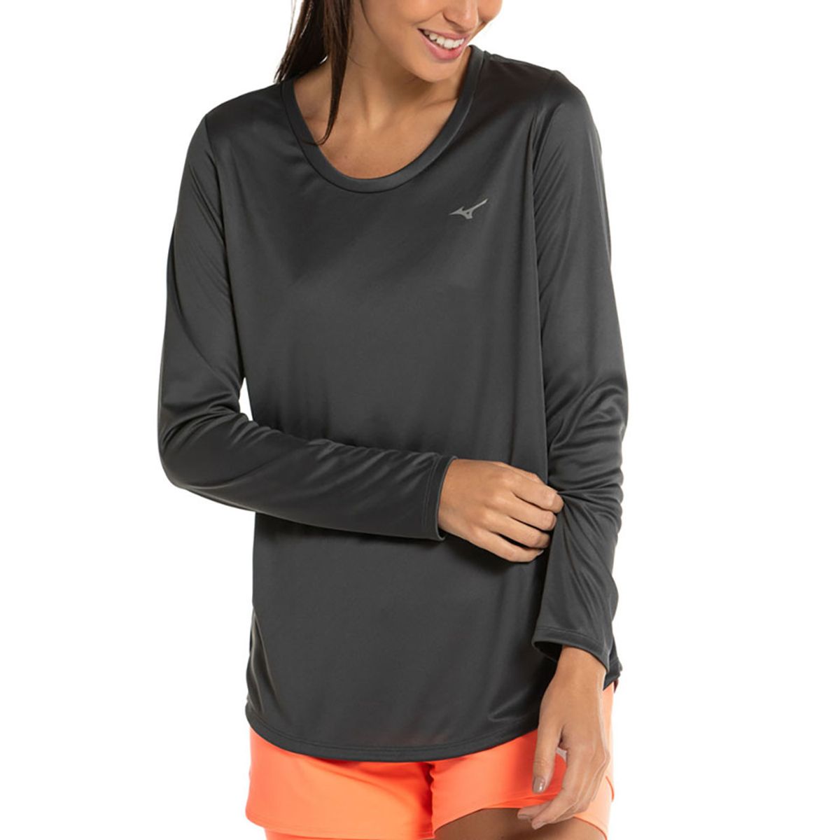 Camiseta de Treino Manga Longa Feminina Mizuno Energy Menor preço em Camiseta de Treino Manga Longa Feminina Mizuno Energy