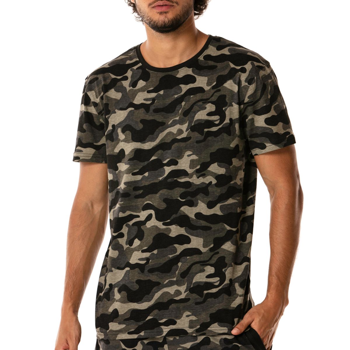 Camiseta de Treino Masculina Mizuno Army M Verde