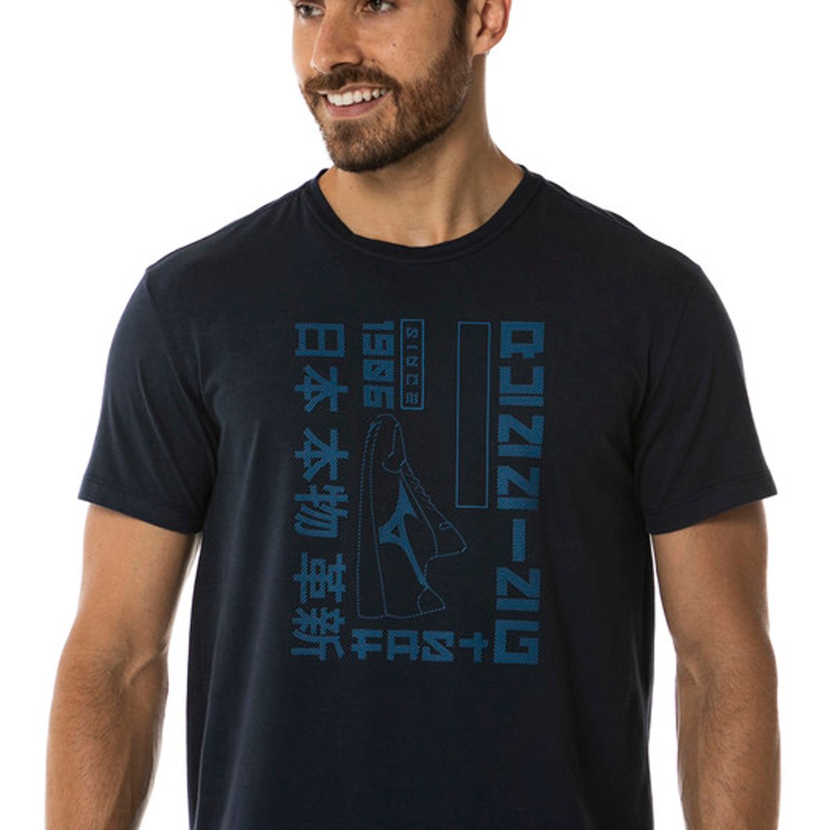 Camiseta Sportstyle Masculina Mizuno Graphic 2 P Azul