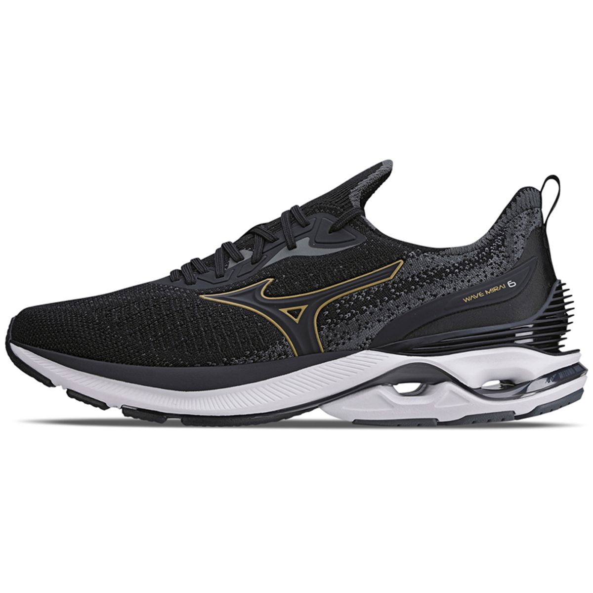 Tênis de Corrida Masculino Mizuno Wave Mirai 6 43 Preto