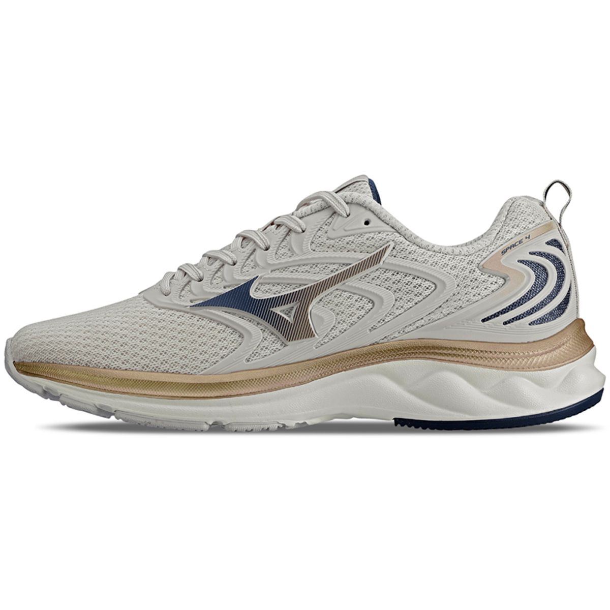 Tênis de Corrida Mizuno Space 4 36 Bege