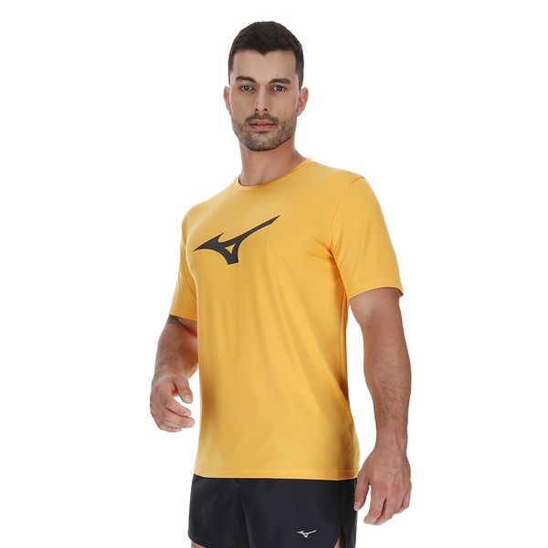 Camiseta de Treino Masculina Mizuno Run Spark EG Amarelo