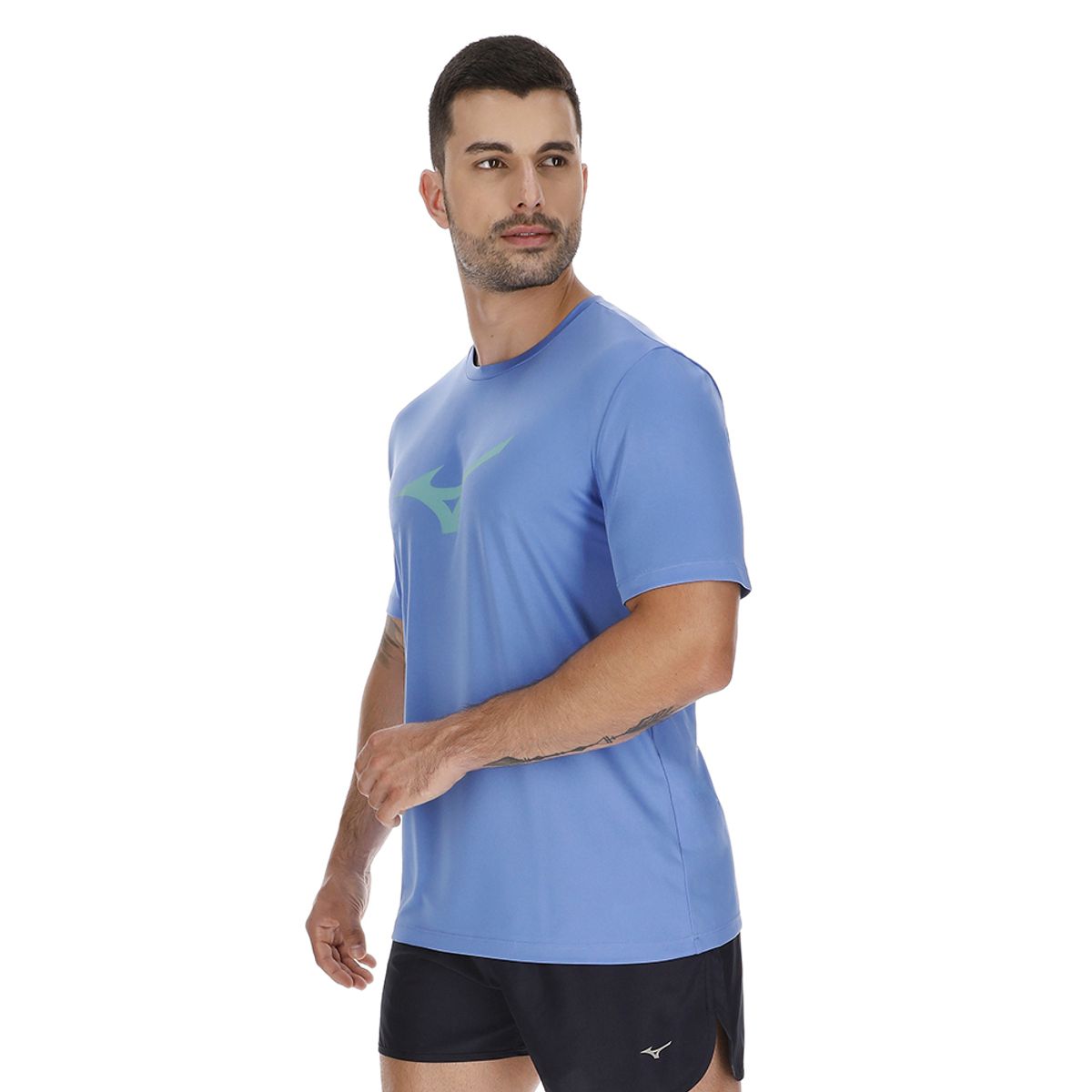 Camiseta de Treino Masculina Mizuno Run Spark P Azul