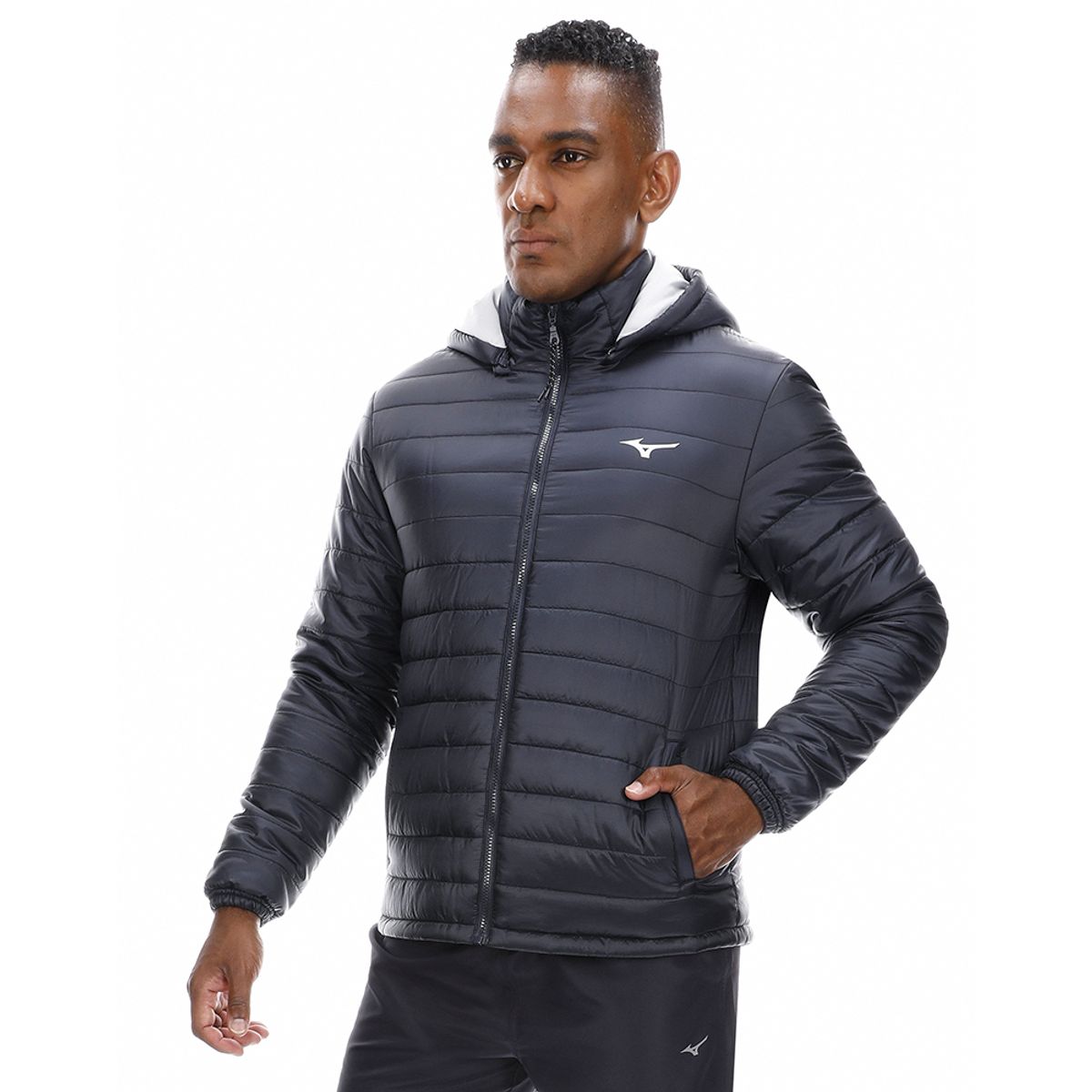 Jaqueta de Treino Masculina Mizuno Puff M Azul