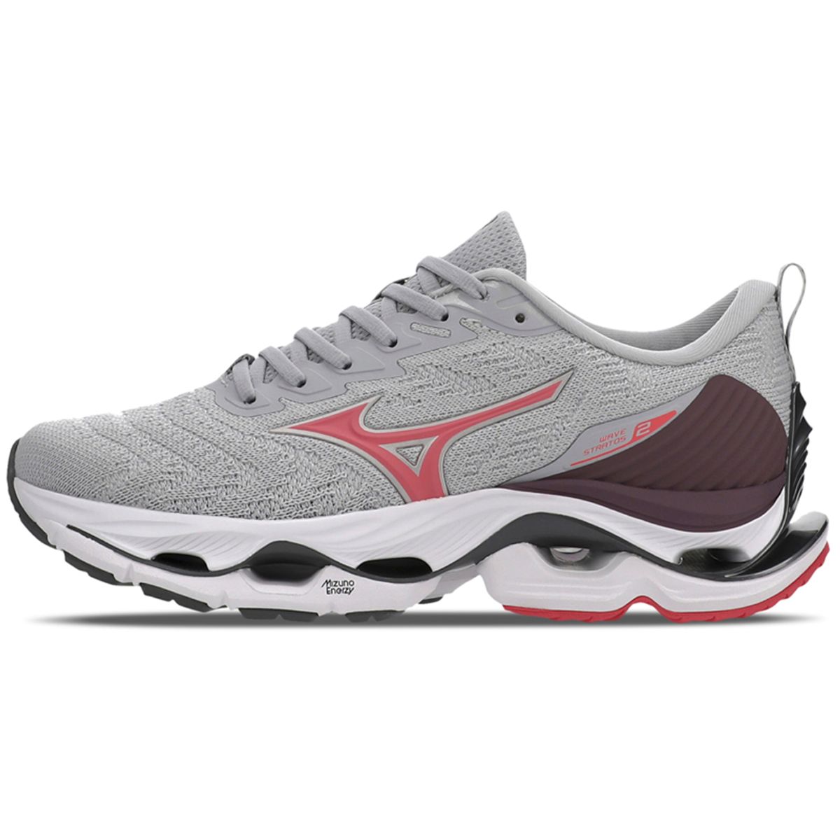 Tênis de Corrida Mizuno Wave Stratos 2 40 Cinza