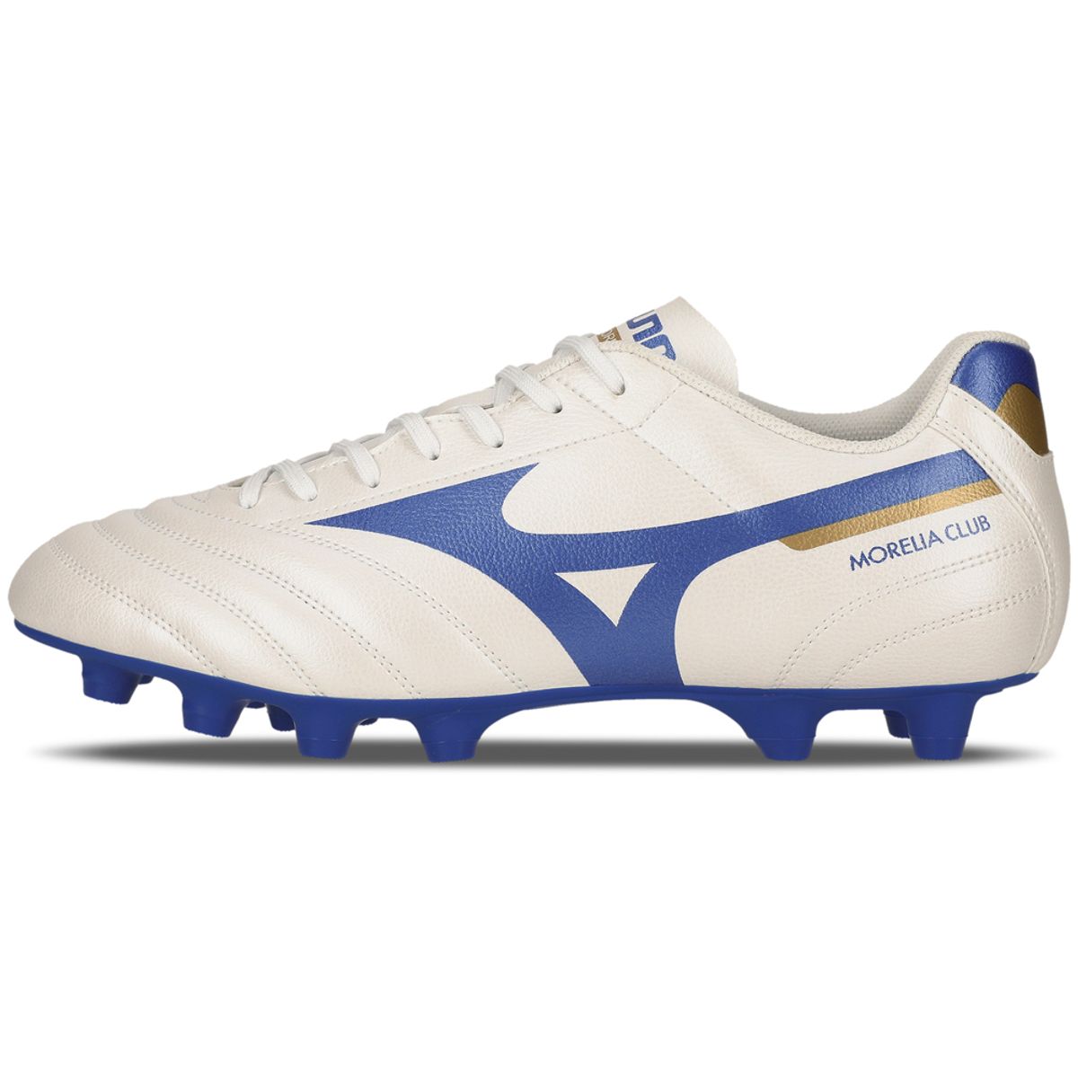 Chuteira de Campo Mizuno Morelia Club MD 41 Branco