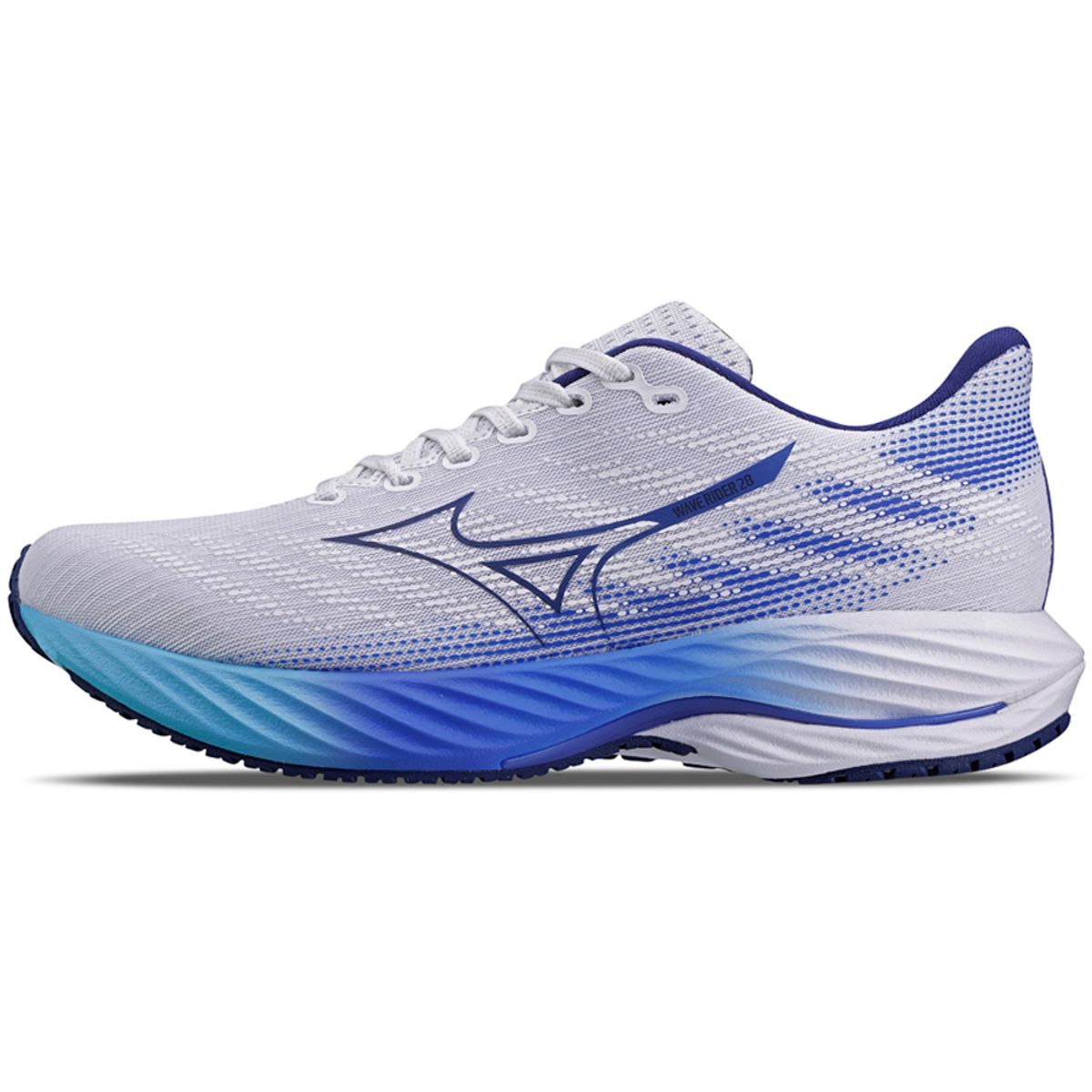 Tênis de Corrida Masculino Mizuno Wave Rider 28 42 Branco