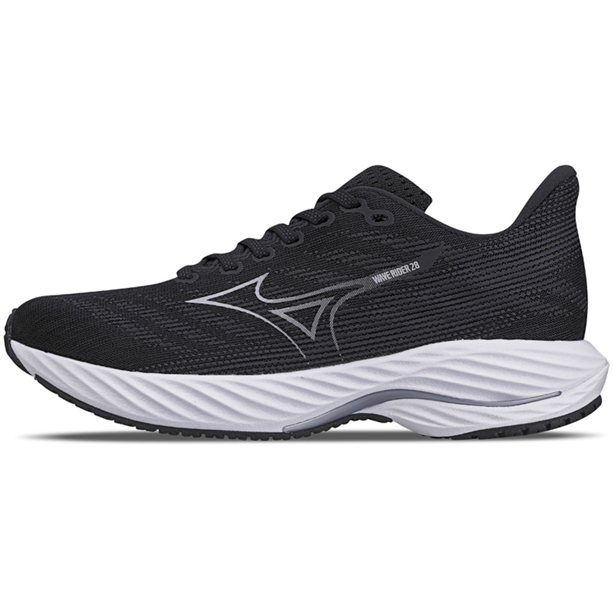 Tênis de Corrida Feminino Mizuno Wave Rider 28 35 Preto