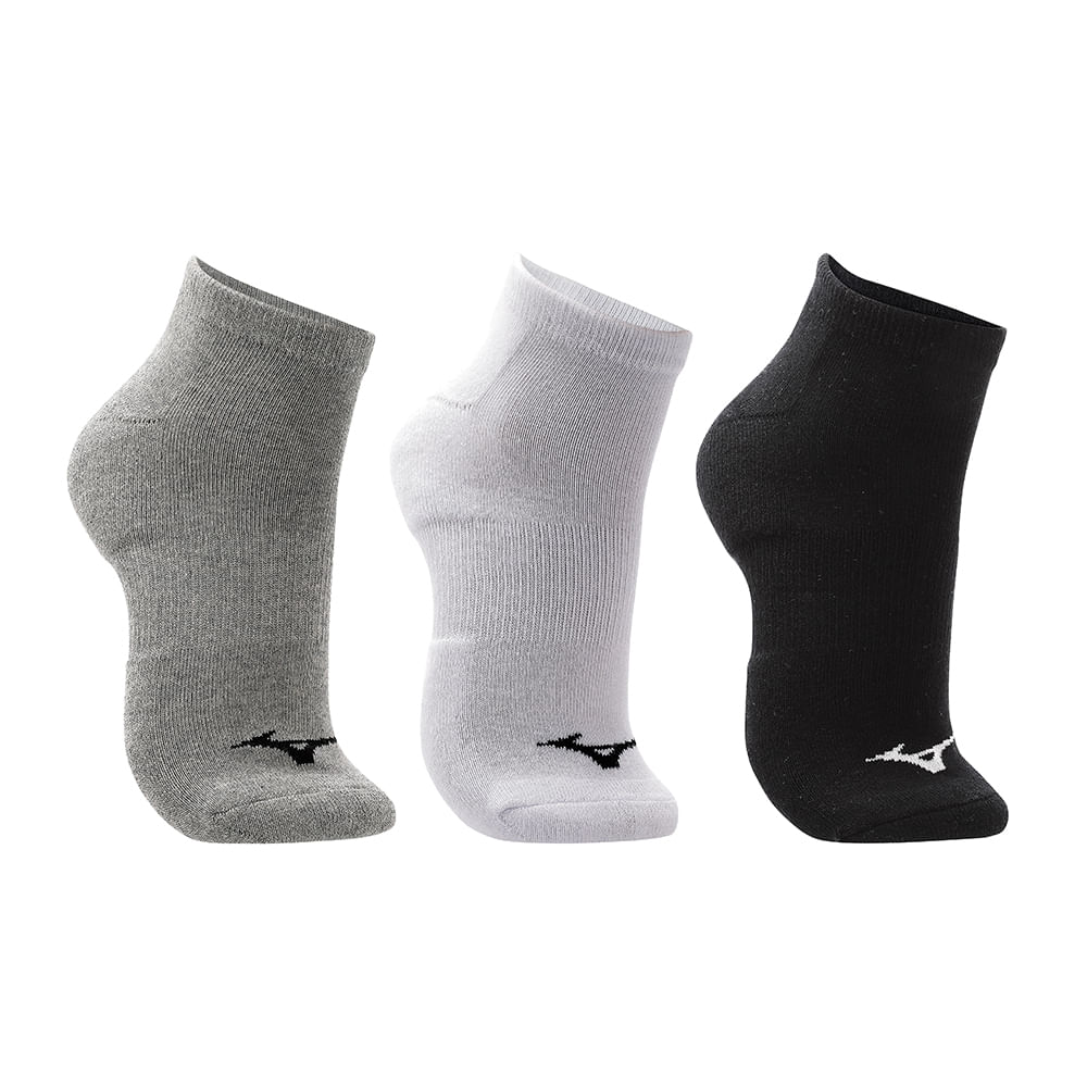 Kit Meia Sem Cano Mizuno Prime tam. 39-44 - Pacote com 3 pares