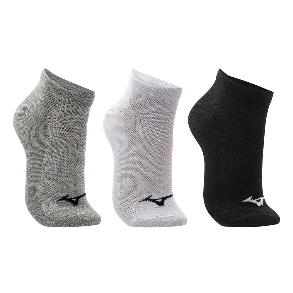 Kit Meia Sem Cano Mizuno Basic tam. 39-44 - Pacote com 3 pares