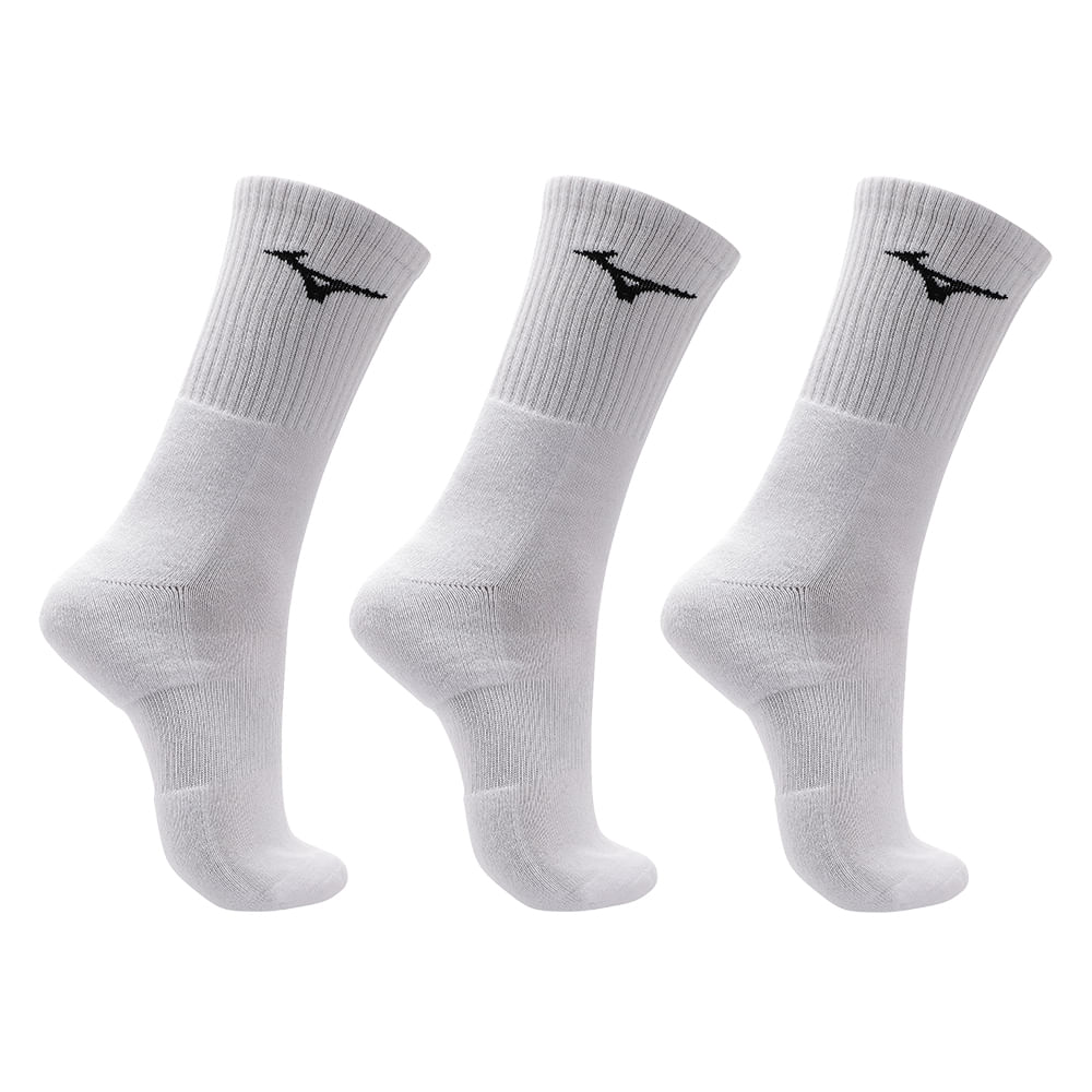 Kit Meia Cano Alto Mizuno Prime tam. 33-38 - Pacote com 3 pares