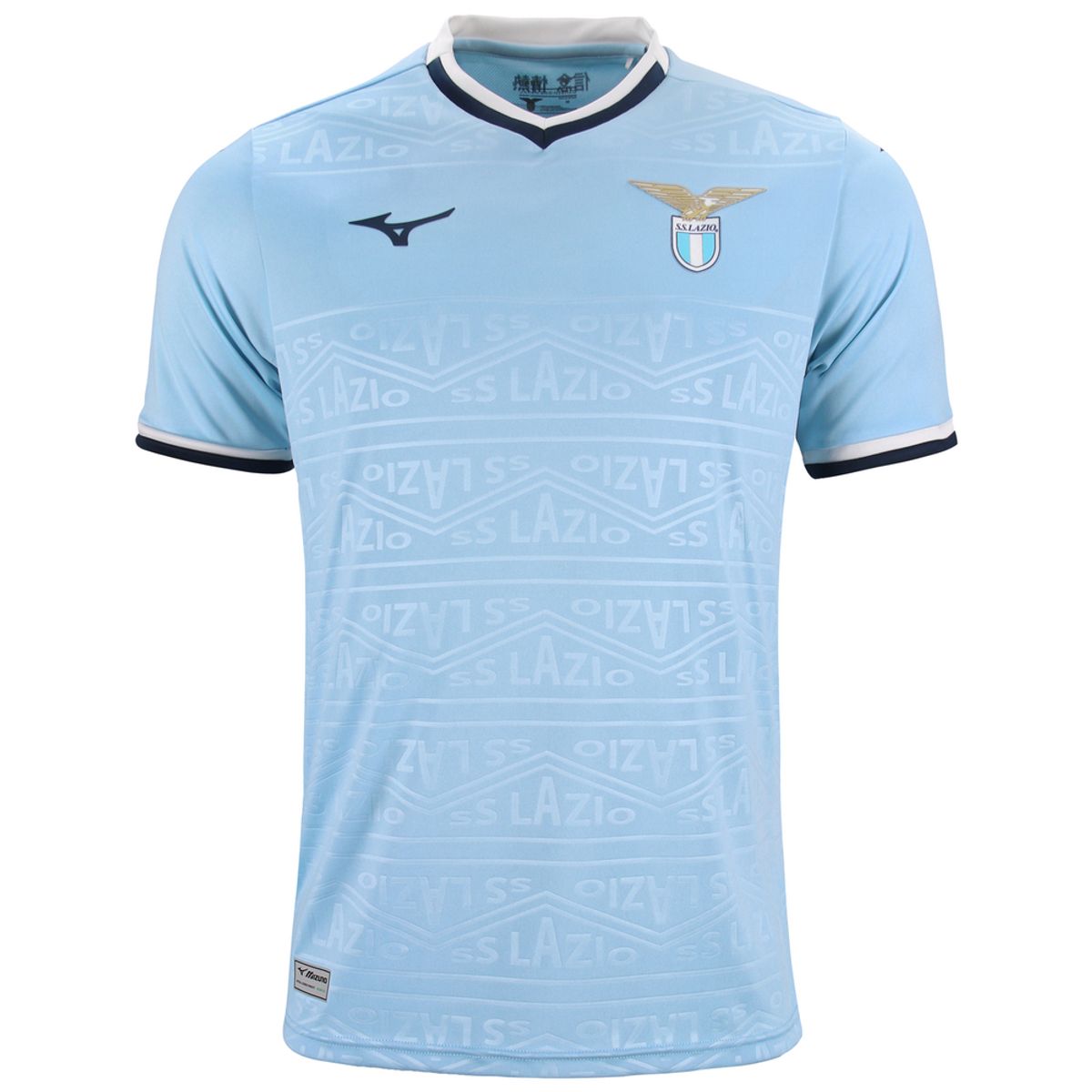 Camisa de Futebol Mizuno Lazio Jersey Masculina P Azul
