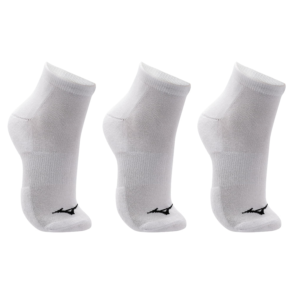 Kit Meia Cano Curto Mizuno Prime tam. 39-44 - Pacote com 3 pares