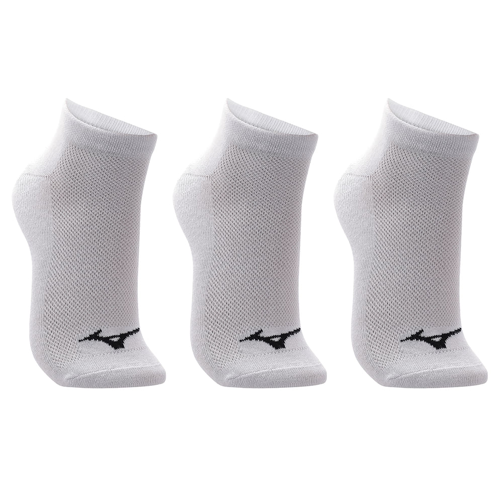 Kit Meia Sem Cano Mizuno Basic tam. 39-44 - Pacote com 3 pares