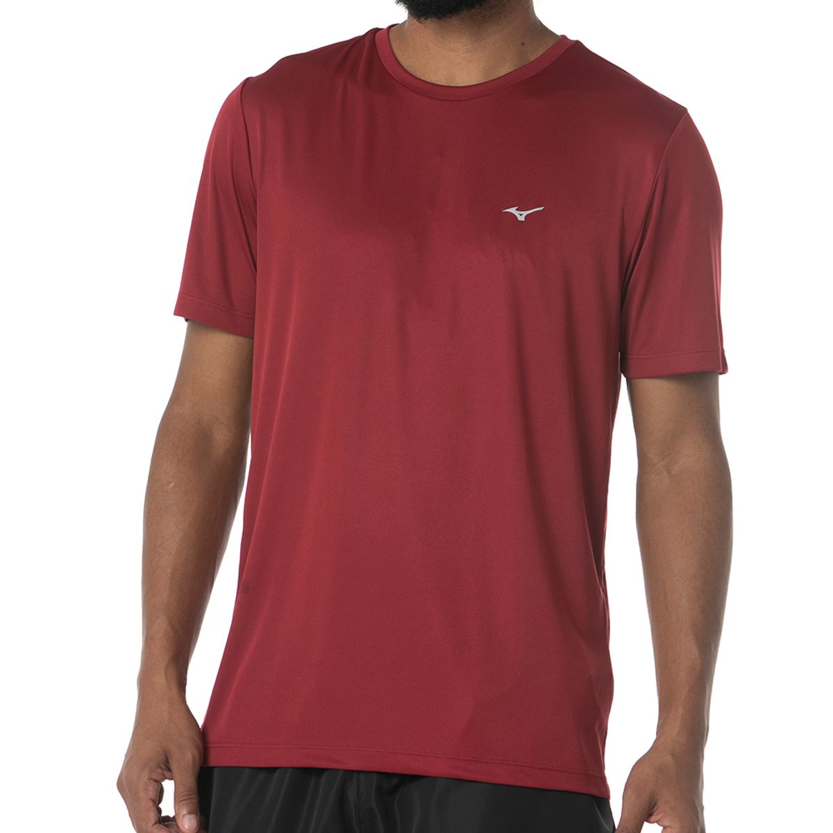 Camiseta de Corrida Masculina Mizuno Run Spark 2 EG Vermelho