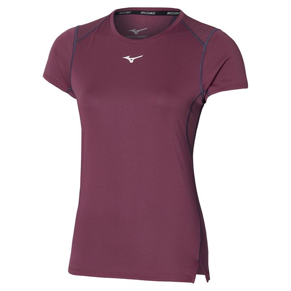 Camiseta de Treino Feminina Mizuno Dryaeroflow GG Roxo