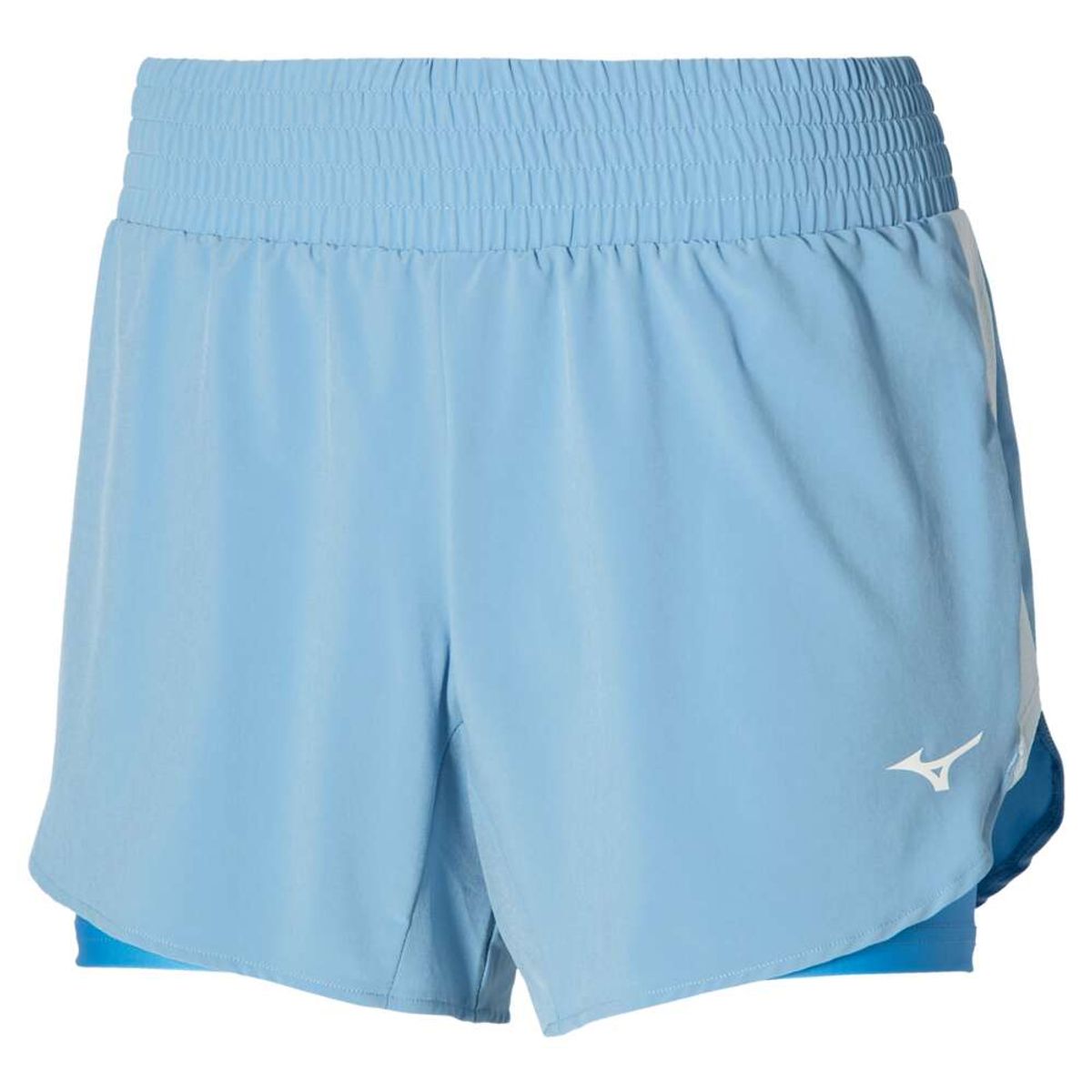 Shorts de Corrida Feminino Mizuno 2 em 1 G Azul