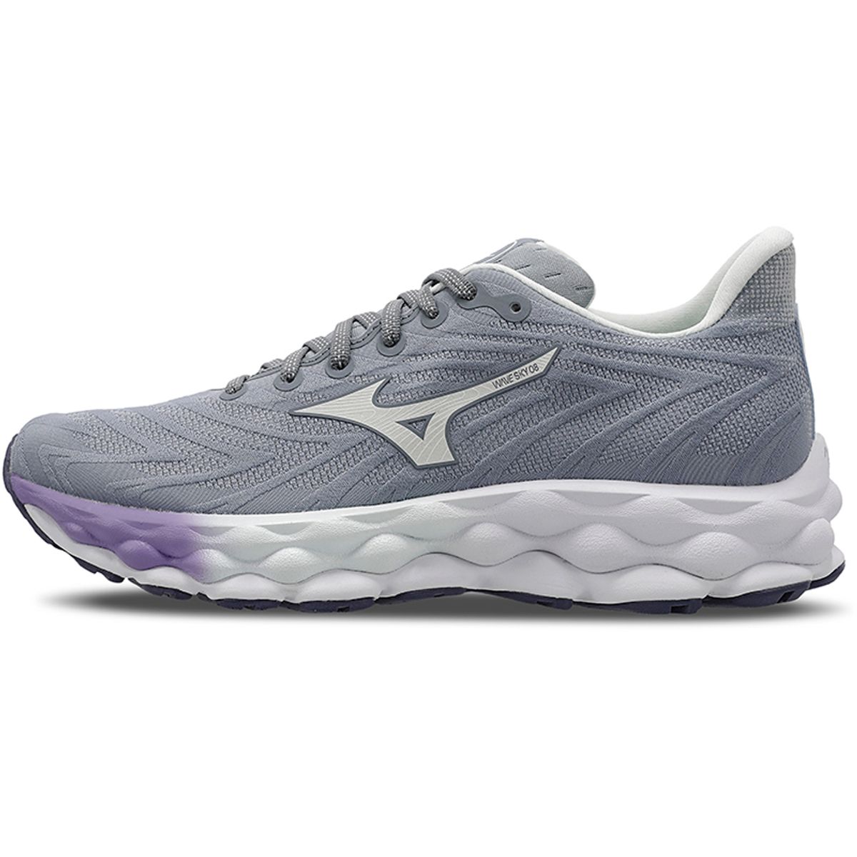 Tênis de Corrida Feminino Mizuno Wave Sky 8 38 Cinza