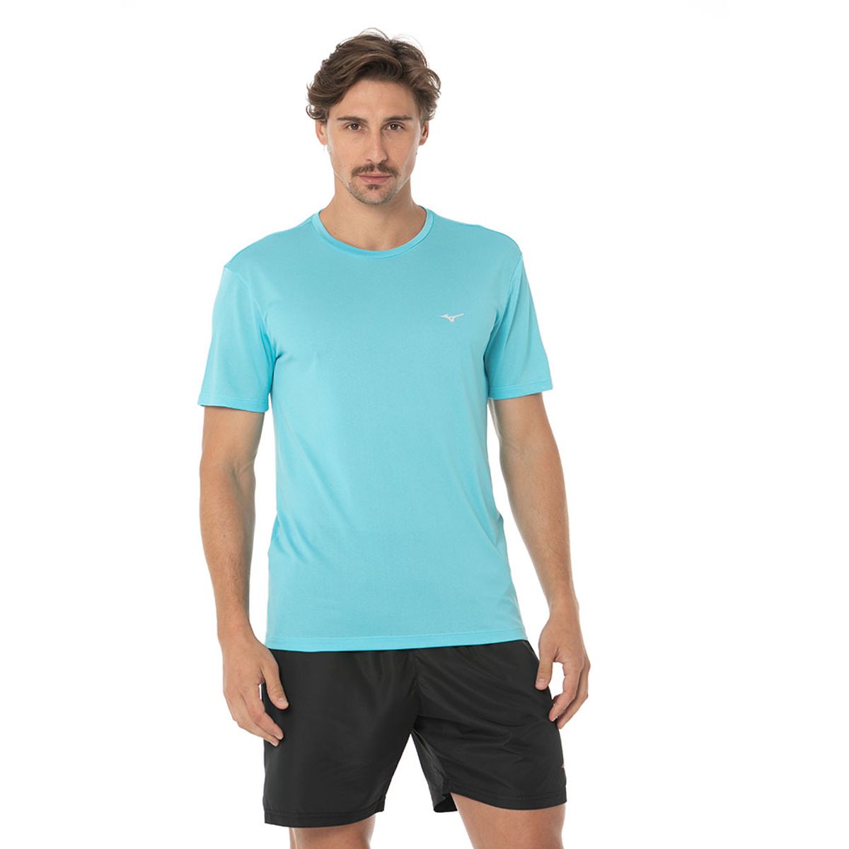 Camiseta de Corrida Masculina Mizuno Nirvana New P Azul